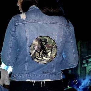 Camouflage Nèg Mawon Denim Jacket